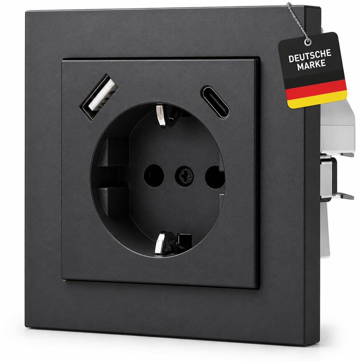USB-Ladesteckdose in Anthrazit – Produktansicht 8