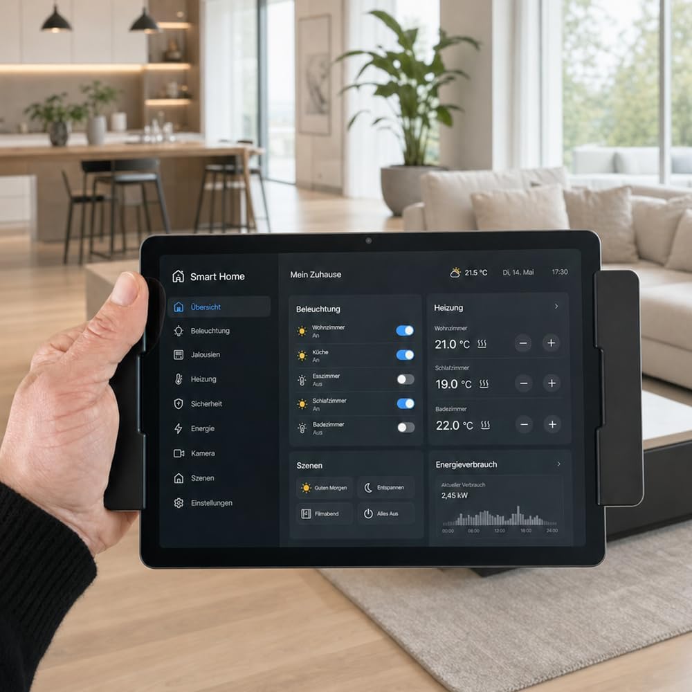 Flache Tablet-Wandhalterung aus Aluminium – Produktansicht 8